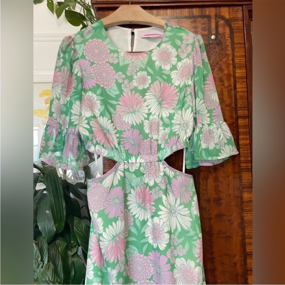 Hansen + Gretel Josephine Cut-Out Maxi Dress Size S - Picture 6 of 14